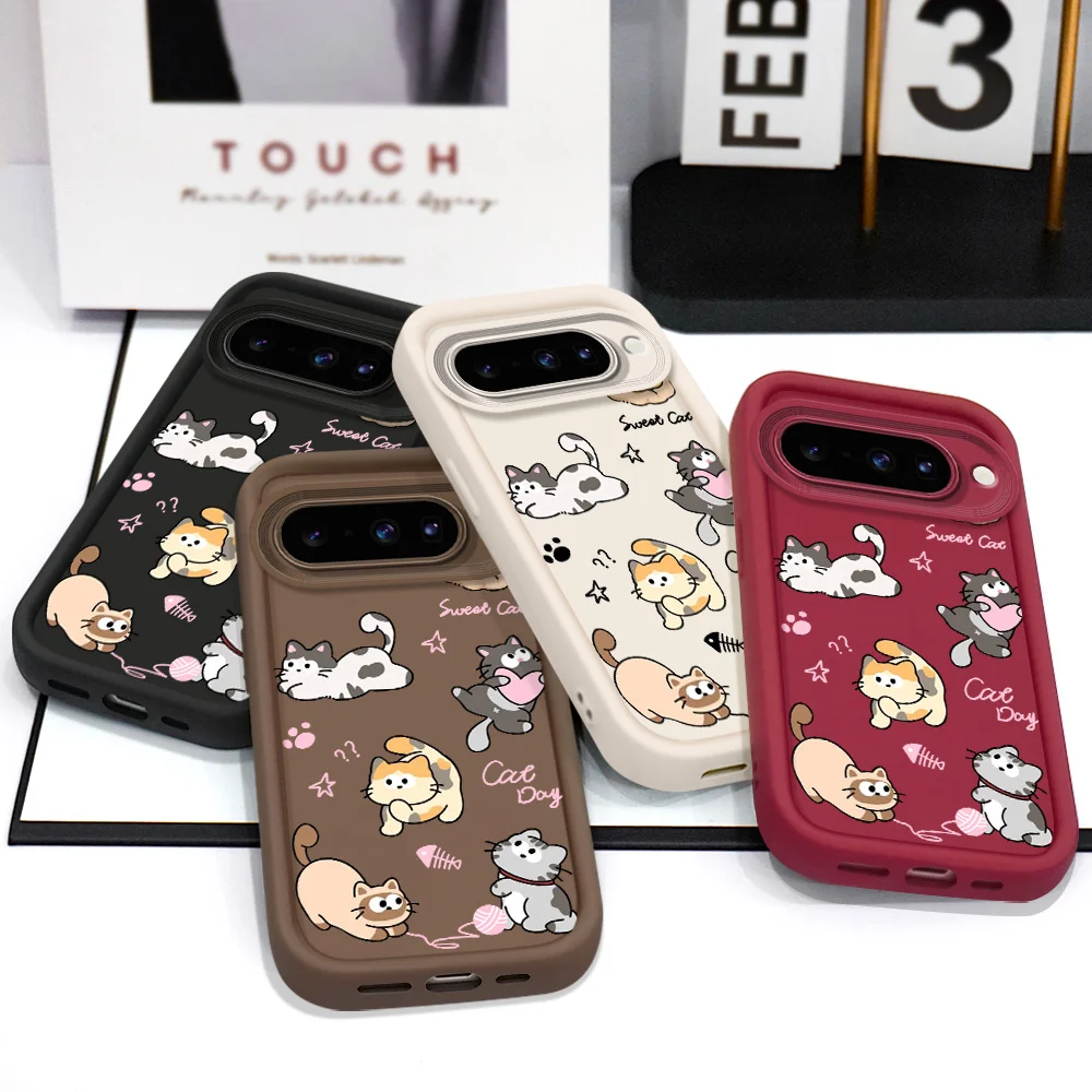 Playing Cute Cat Phone Case For Google Pixel 10 9 9A 8 8A 7 7A Pro XL 4G 5G Staircase Soft Cover
Playing Cute Cat Phone Case For Google Pixel 10 9 9A 8 8A 7 7A Pro XL 4G 5G Staircase Soft Cover