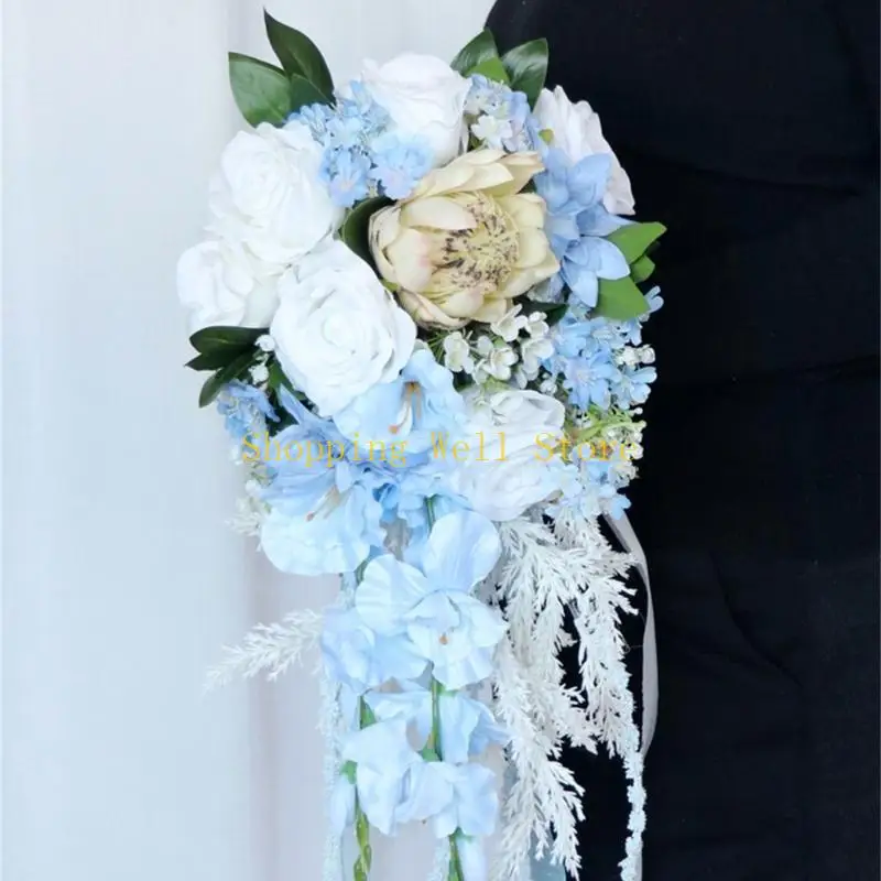 KX4B Нежные украшения из искусственных цветов IceBlue Rose для особых случаев
KX4B Нежные украшения из искусственных цветов IceBlue Rose для особых случаев
