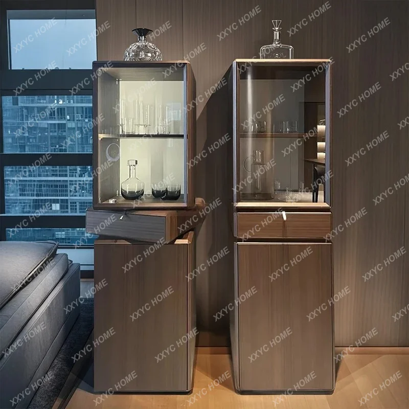 light luxury solid wood wine cabinet living room locker storage simple study rotating bookshelf
light luxury solid wood wine cabinet living room locker storage simple study rotating bookshelf