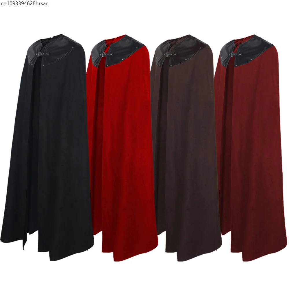 Medieval Cloak Men Women Cape Vintage Gothic Black Cloak Medieval Kinights Viking Costume Halloween Cosplay Clothes
Medieval Cloak Men Women Cape Vintage Gothic Black Cloak Medieval Kinights Viking Costume Halloween Cosplay Clothes