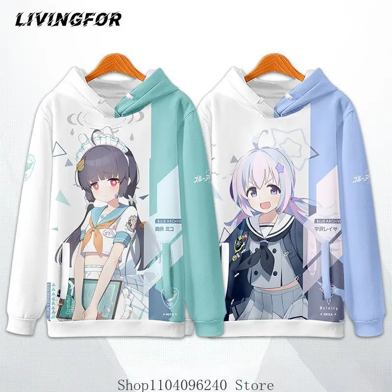 Синий архив Uzawa Reisa Kasumizawa Miyu аниме игра косплей унисекс толстовка с капюшоном с длинными рукавами топы мужские и женские свитера 
Синий архив Uzawa Reisa Kasumizawa Miyu аниме игра косплей унисекс толстовка с капюшоном с длинными рукавами топы мужские и женские свитера