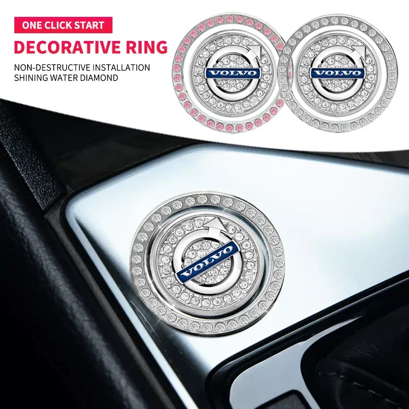 Car One-Click Start Stop Engine Rhinestone Ring Circle Trims Protective Cover For Volvo Nissan Skoda Peugeot Citroen LEXUS Dacia
Car One-Click Start Stop Engine Rhinestone Ring Circle Trims Protective Cover For Volvo Nissan Skoda Peugeot Citroen LEXUS Dacia