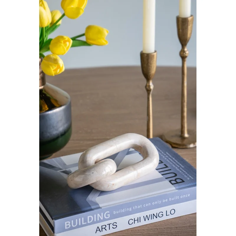 Small Decorative Two-Link Marble Chain in Cream Finish
Small Decorative Two-Link Marble Chain in Cream Finish