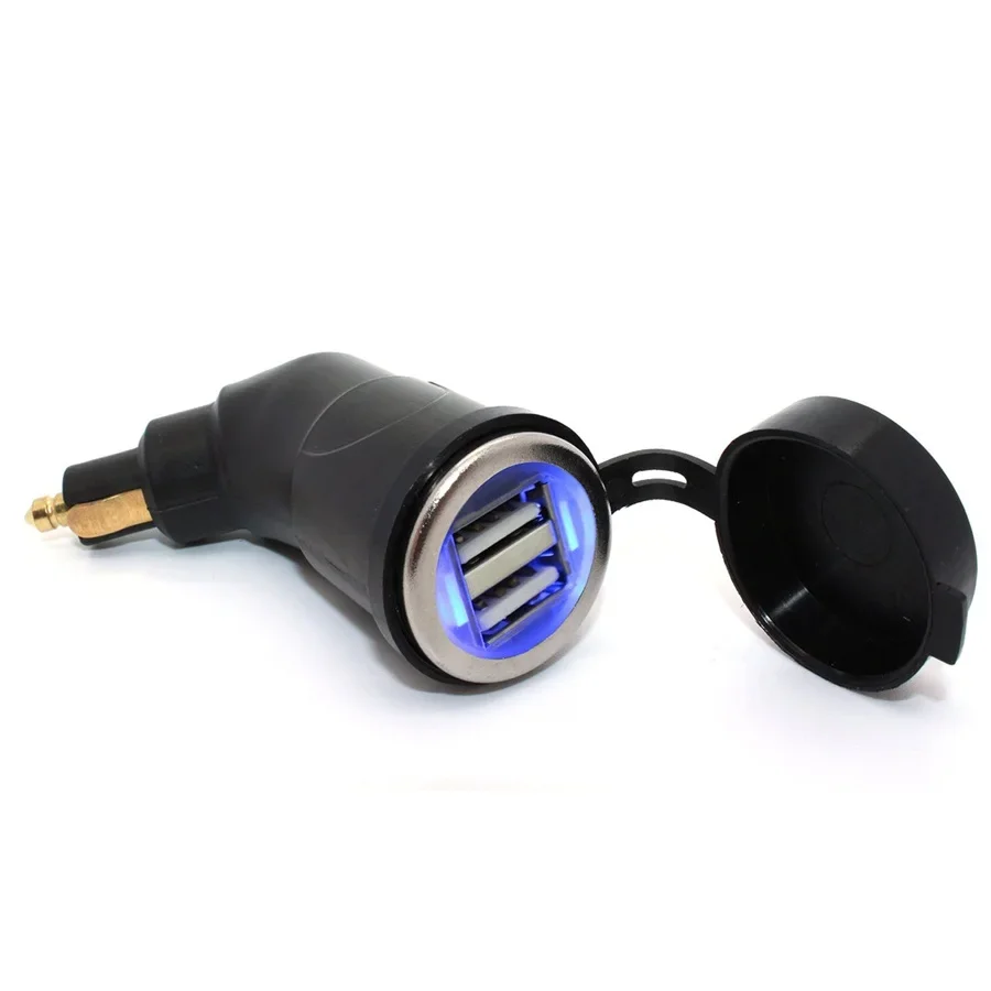 3.3A DIN Hella Powerlet Plug to Dual USB Charger Adapter for BMW Ducati Triumph Motorcycle iPhone, and GPS SatNav (Angled)
3.3A DIN Hella Powerlet Plug to Dual USB Charger Adapter for BMW Ducati Triumph Motorcycle iPhone, and GPS SatNav (Angled)