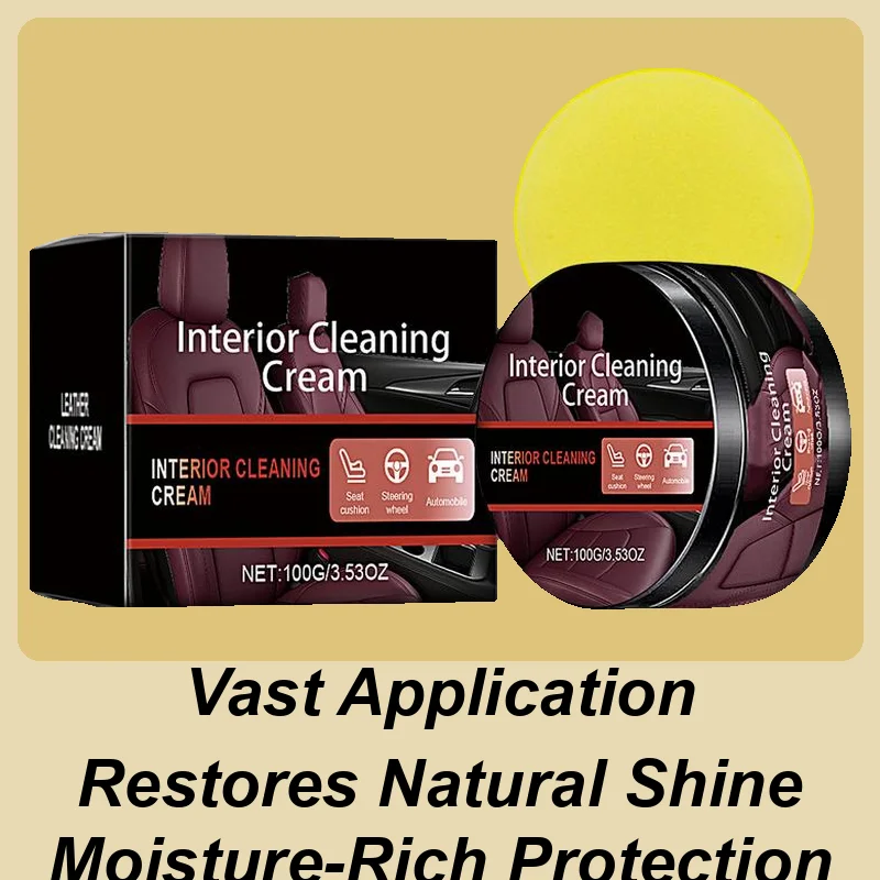 Car Leather Care Cleaning Paste Automotive Interior Leather Cleaning Cream Multifunctional Car Interior Cleaner Paste For Seats
Car Leather Care Cleaning Paste Automotive Interior Leather Cleaning Cream Multifunctional Car Interior Cleaner Paste For Seats