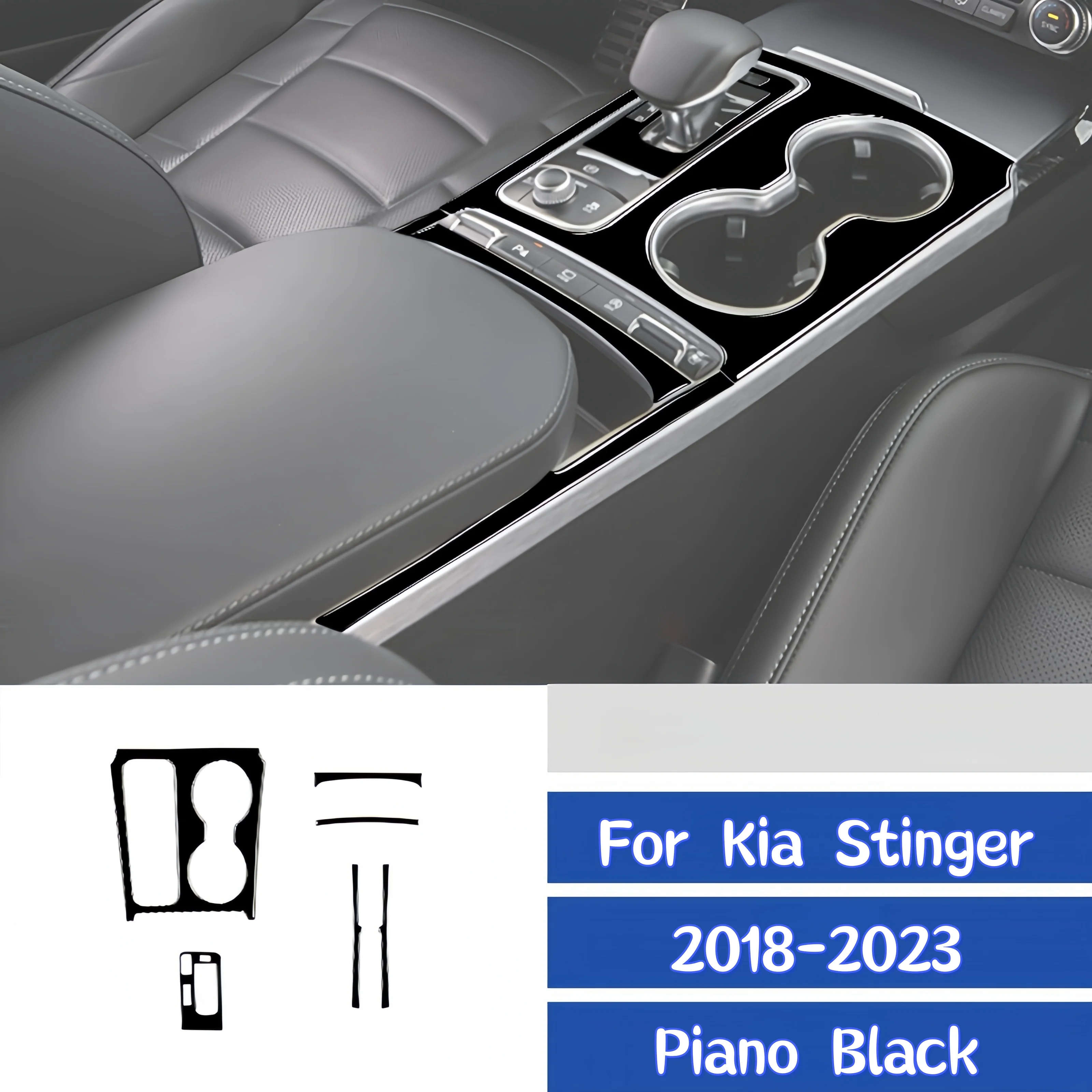 For Kia Stinger 2018-2023 Piano Black Car Central Gear Shift Cup Holder Panel Trim Cover Decoration Sticker Interior Accessories
For Kia Stinger 2018-2023 Piano Black Car Central Gear Shift Cup Holder Panel Trim Cover Decoration Sticker Interior Accessories