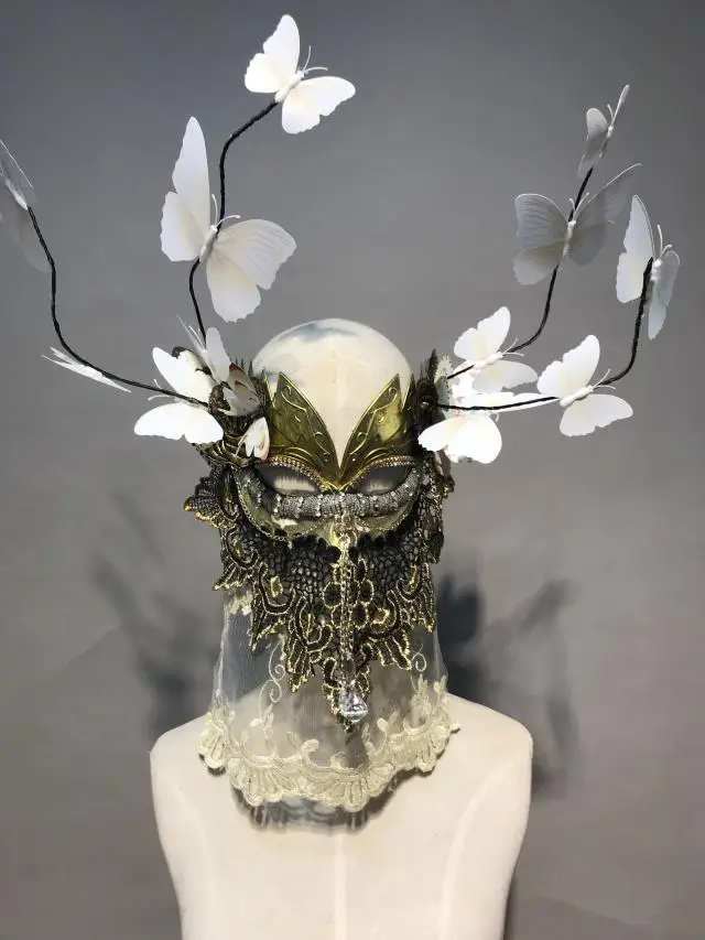 Mask Full Face Black Exaggerated Adult Three-Dimensional Butterfly Decoration Lace Veil Ball Party Performance Props Accessories
Mask Full Face Black Exaggerated Adult Three-Dimensional Butterfly Decoration Lace Veil Ball Party Performance Props Accessories