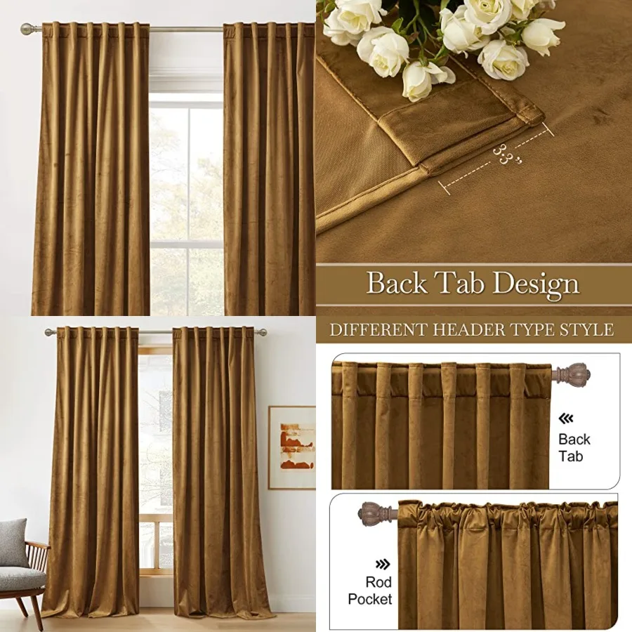 Velvet Curtains 96 Inch, Soft Durable Drapes Room Darkening Privacy Window Treatment Farmhouse Decor for Living Room Sliding Gl
Velvet Curtains 96 Inch, Soft Durable Drapes Room Darkening Privacy Window Treatment Farmhouse Decor for Living Room Sliding Gl