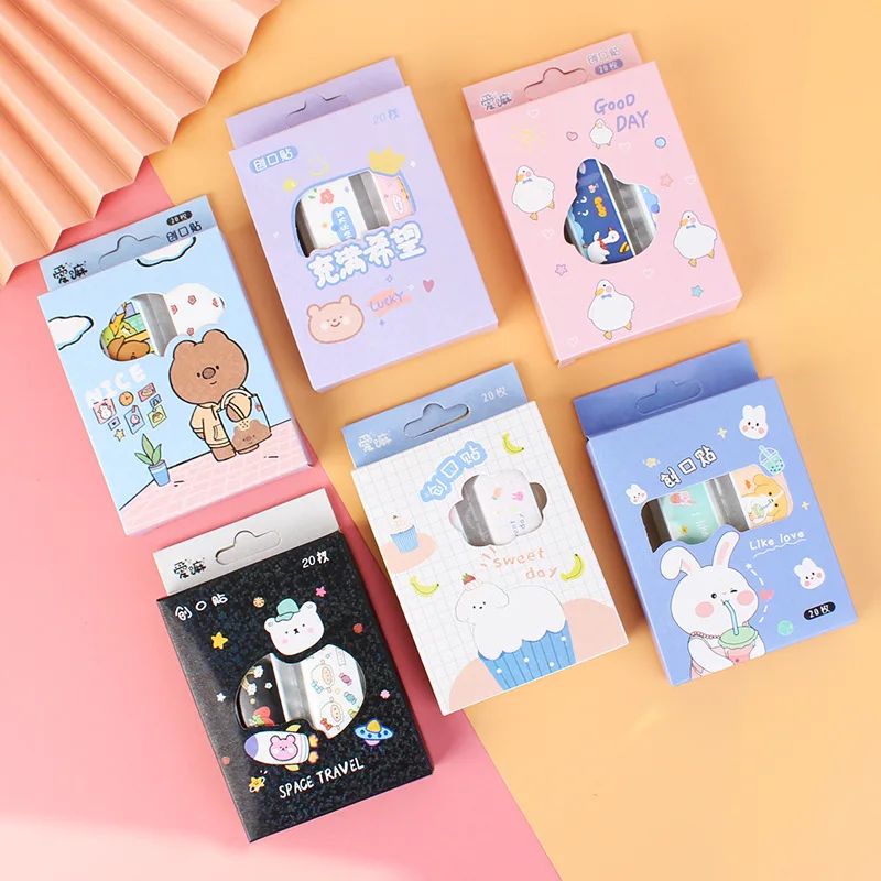 20pcs/lot Kawaii Cute Cartoon Patterned Wound Strips Outdoor Portable Adhesive Plaster Bandages First Aid Emergency Kit for Kids
20pcs/lot Kawaii Cute Cartoon Patterned Wound Strips Outdoor Portable Adhesive Plaster Bandages First Aid Emergency Kit for Kids