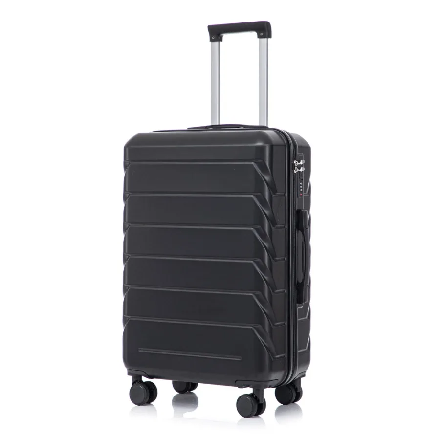 28inch Luggage ABS Checked Suitcase with 4 Spinner Wheels and Side Hooks Black
28inch Luggage ABS Checked Suitcase with 4 Spinner Wheels and Side Hooks Black