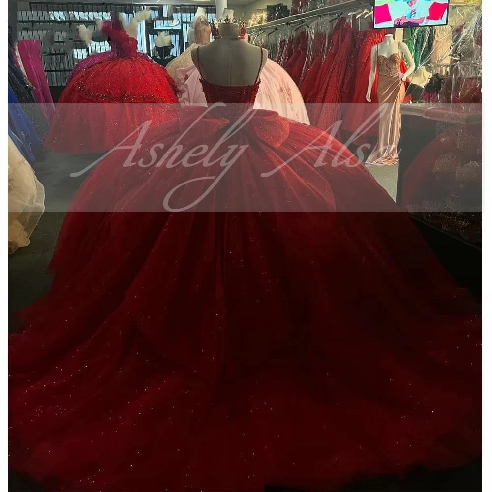 Customized Mexican Red Quinceanera Dresses 14 15 Year Girl Sweet 16 Crystal Bow Ball Gown Birthday Party Dress Prom Dance Wear
Customized Mexican Red Quinceanera Dresses 14 15 Year Girl Sweet 16 Crystal Bow Ball Gown Birthday Party Dress Prom Dance Wear