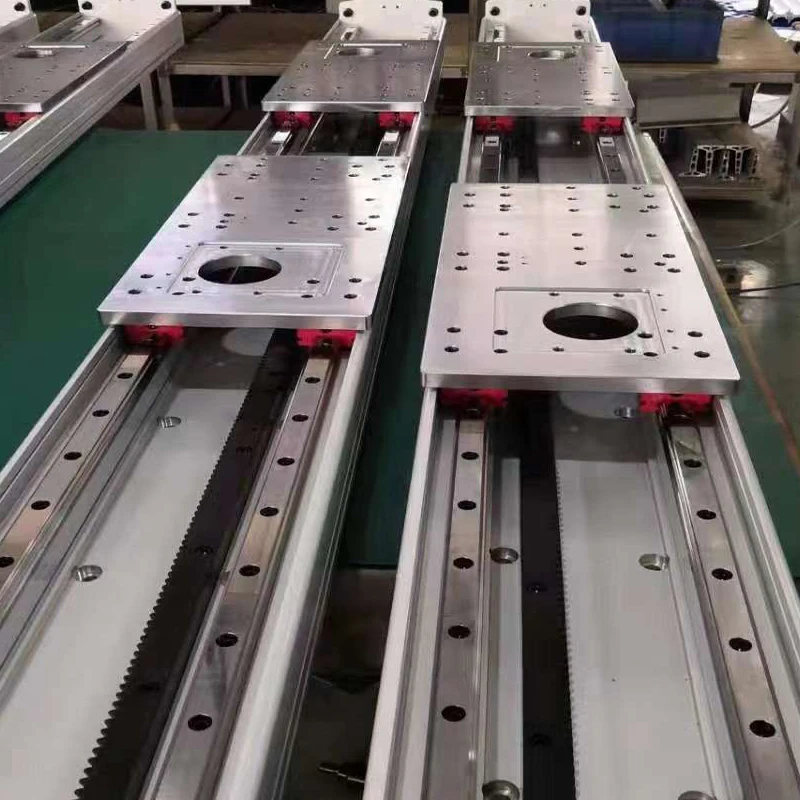 Linear Rail With Gear Rack Double Move Slide Linear Actuator For Stroke 500-10000mm Rack Type Electric Module
Linear Rail With Gear Rack Double Move Slide Linear Actuator For Stroke 500-10000mm Rack Type Electric Module