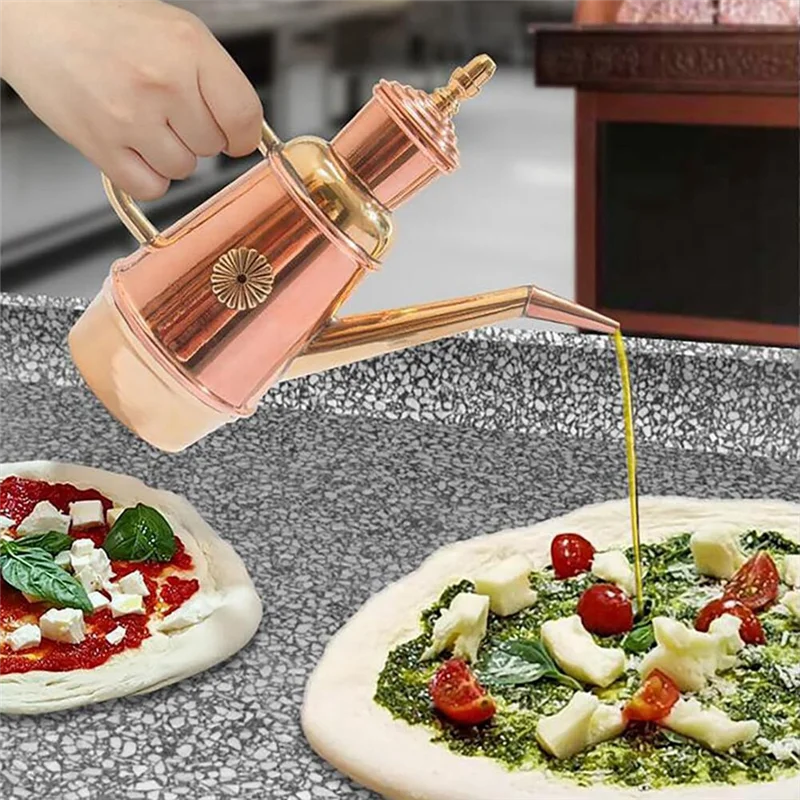 A84E-Retro Copper Oil Cruet Handmade Copper Oil Pot For Kitchen Restaurant Pizza Shop
A84E-Retro Copper Oil Cruet Handmade Copper Oil Pot For Kitchen Restaurant Pizza Shop