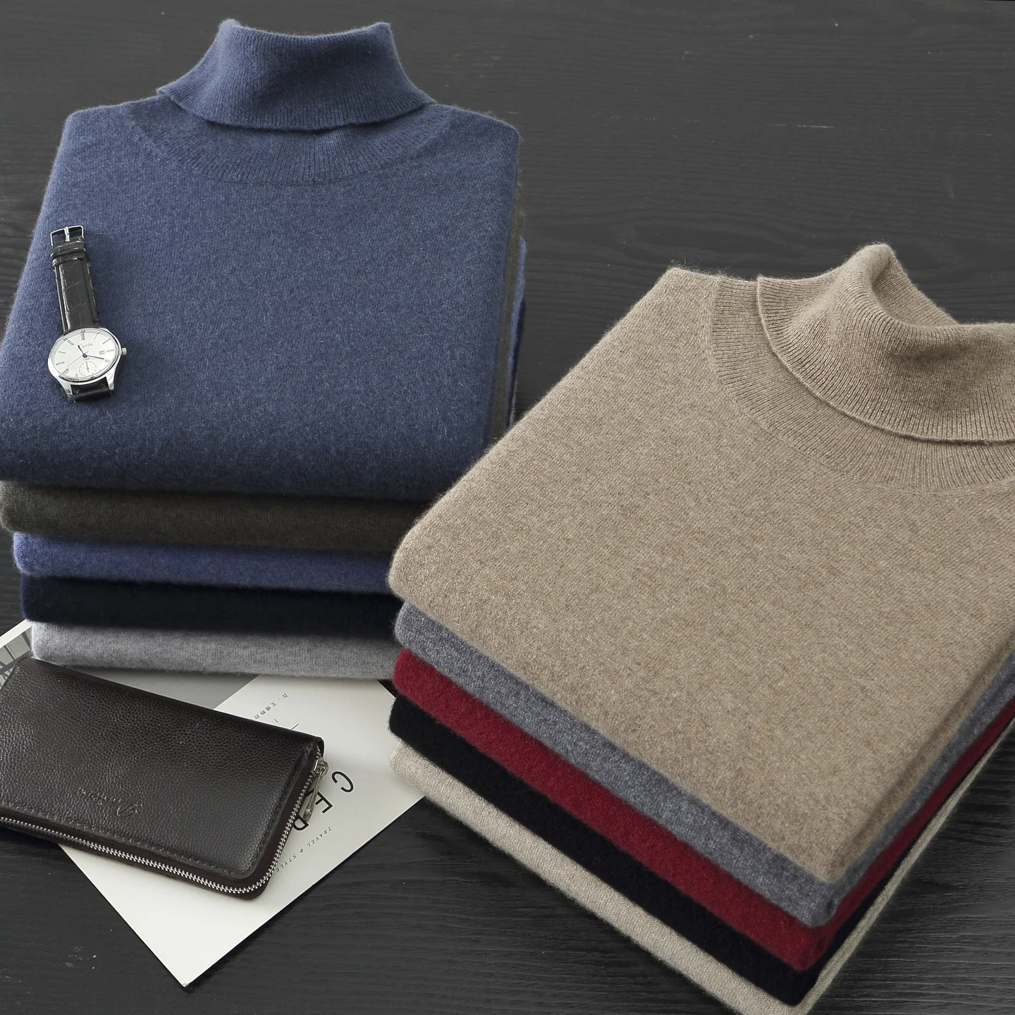 Мужской свитер из 100% кашемира с высоким воротом, вязаный пуловер для осени и зимы, новый стиль, однотонный, с длинными рукавами, базовый, универсальный.
Мужской свитер из 100% кашемира с высоким воротом, вязаный пуловер для осени и зимы, новый стиль, однотонный, с длинными рукавами, базовый, универсальный.