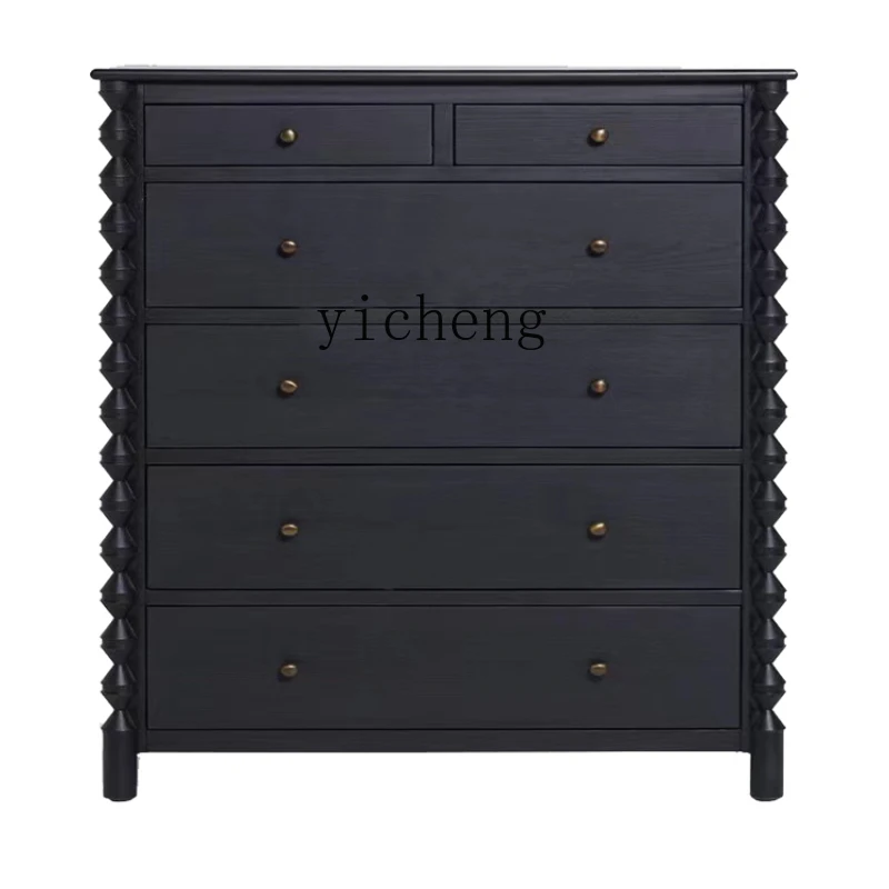 ZK Vintage Solid Wood Drawer Chest of Drawers Living Room TV Cabinet Hallway Black Dining Side Locker
ZK Vintage Solid Wood Drawer Chest of Drawers Living Room TV Cabinet Hallway Black Dining Side Locker