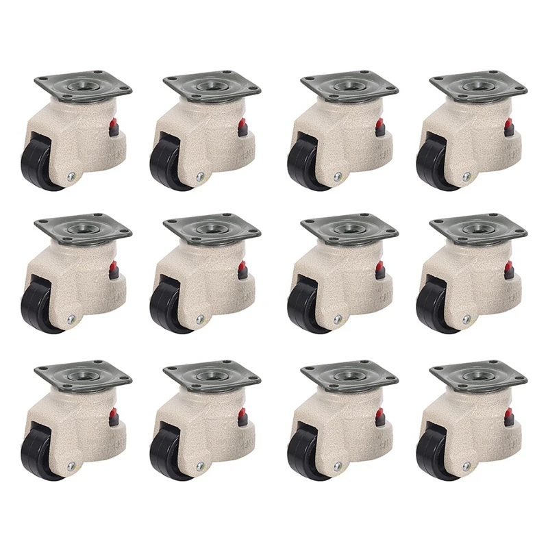 New 12 Pcs Retractable Leveling Casters Industrial Machine Swivel Caster Castor Wheel for Office Chair Trolley 220lbs
New 12 Pcs Retractable Leveling Casters Industrial Machine Swivel Caster Castor Wheel for Office Chair Trolley 220lbs