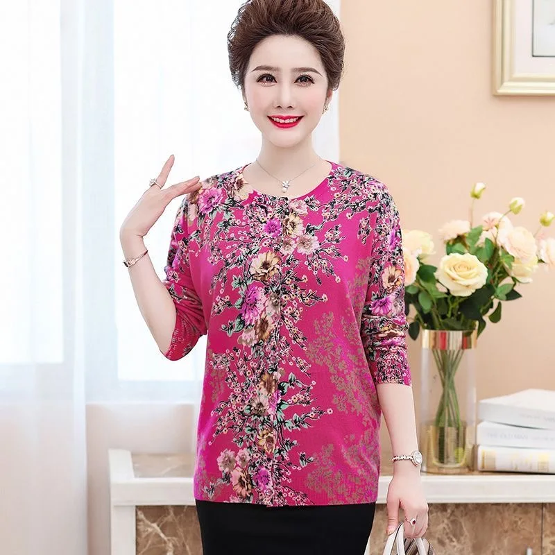 Floral Print Cardigans Sweater Women Autumn Spring Knitted Sweater Top Femme Korean Fashion Single-breasted Female Cardigan
Floral Print Cardigans Sweater Women Autumn Spring Knitted Sweater Top Femme Korean Fashion Single-breasted Female Cardigan