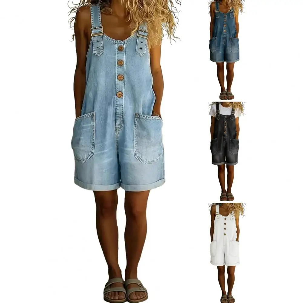 Fashion Retro Denim Jumpsuit For Women 2026 Summer Single-Breasted Off-shoulder Loose Jumpsuit Overall Pants Summer Rompers
Fashion Retro Denim Jumpsuit For Women 2026 Summer Single-Breasted Off-shoulder Loose Jumpsuit Overall Pants Summer Rompers