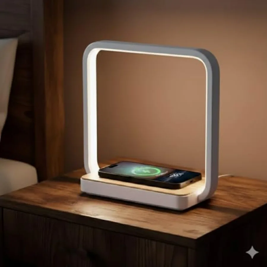 Bedside Lamp with Qi Wirel Charger, A13 Table lamp 3 Step Dimmable Touch Control Desk Lamp for for Living Room, Bedroom, Room
Bedside Lamp with Qi Wirel Charger, A13 Table lamp 3 Step Dimmable Touch Control Desk Lamp for for Living Room, Bedroom, Room
