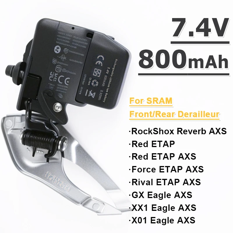 800mAh High Quality Battery For Sram RED Black XX1 GX FORCE X01 ETAP Derailleur Eagle AXS Brand New Bateria
800mAh High Quality Battery For Sram RED Black XX1 GX FORCE X01 ETAP Derailleur Eagle AXS Brand New Bateria