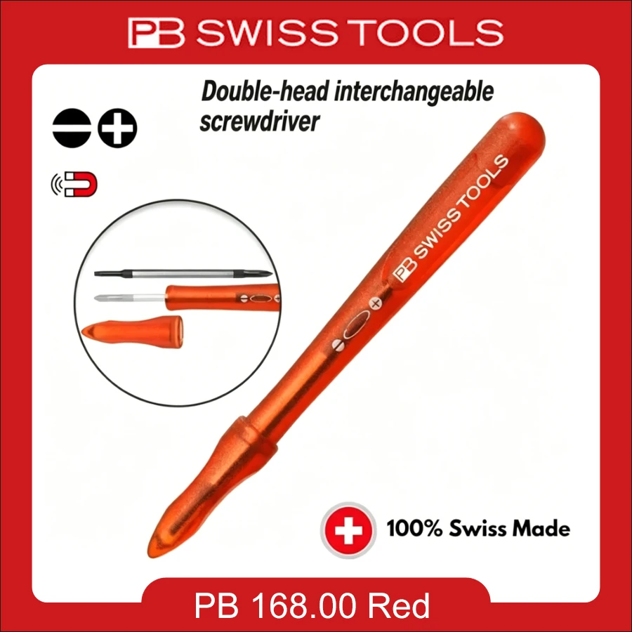 PB SWISS serie 168 00 Reversible Pen Style Precision Screwdriver With Tip PB 168.00 Red Replacement Lever Available
PB SWISS serie 168 00 Reversible Pen Style Precision Screwdriver With Tip PB 168.00 Red Replacement Lever Available