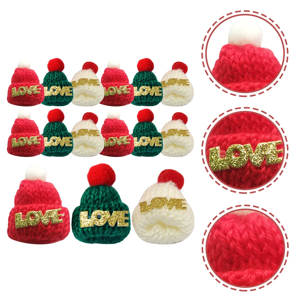 36Pcs Christmas Mini Knitting Wool Yarn Hats Soft Knit Caps DIY Craft Accessories for Wine Bottle Tree Ornament
36Pcs Christmas Mini Knitting Wool Yarn Hats Soft Knit Caps DIY Craft Accessories for Wine Bottle Tree Ornament