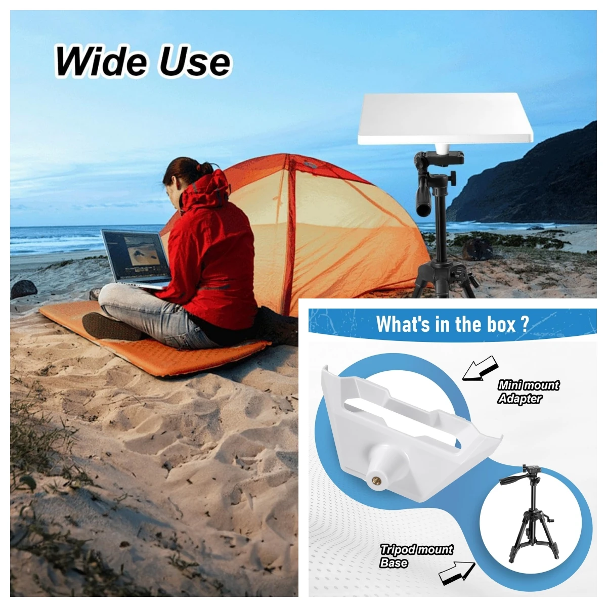 For Starlink Mini Mount Adapter with Sturdy& Stability for Outdoor Camping, RV
For Starlink Mini Mount Adapter with Sturdy& Stability for Outdoor Camping, RV