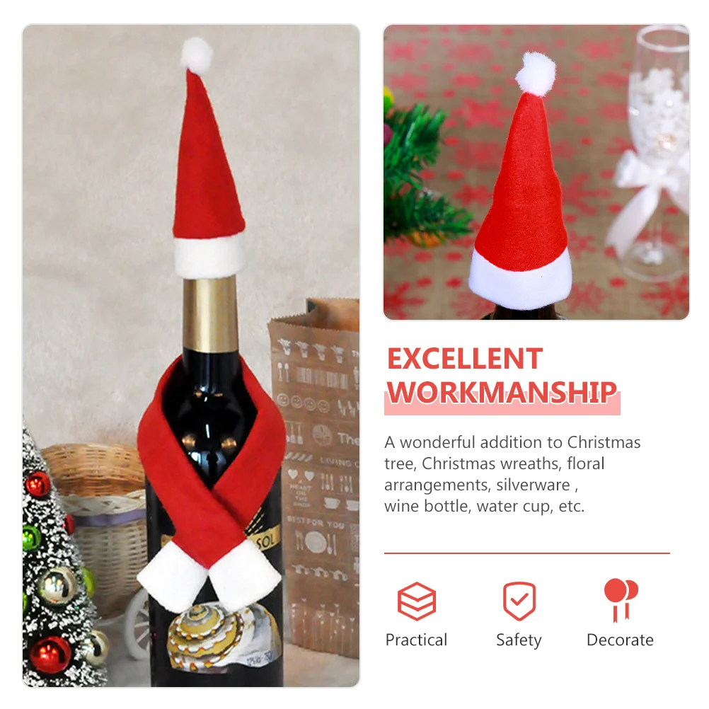25pcs Mini Christmas Hat Cutlery Covers Silverware Holders For Wine Bottle Ornament Christmas Table Decorations Party Supplies
25pcs Mini Christmas Hat Cutlery Covers Silverware Holders For Wine Bottle Ornament Christmas Table Decorations Party Supplies