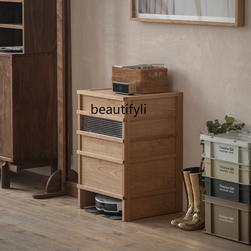 [Parallel Sweeping Robot Storage Cabinet Solid Wood Blocking Cabinet Sofa Side Cabinet Retro Affordable Luxury Wind
[Parallel Sweeping Robot Storage Cabinet Solid Wood Blocking Cabinet Sofa Side Cabinet Retro Affordable Luxury Wind