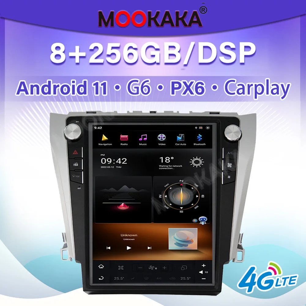 Автомагнитола для Toyota Camry 2012-2016 PX6 Tesla Style Android 11 мультимедийный плеер GPS-навигация DSP автостерео головное устройство
Автомагнитола для Toyota Camry 2012-2016 PX6 Tesla Style Android 11 мультимедийный плеер GPS-навигация DSP автостерео головное устройство