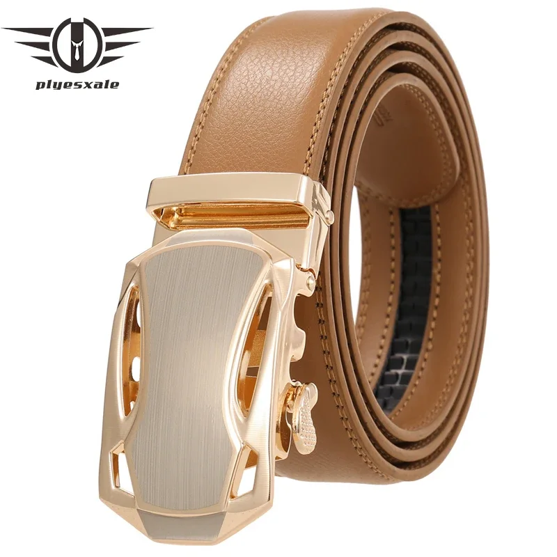 Plyesxale High Quality Cowhide Genuine Leather Belt For Men 3.5cm Width Mens Automatic Buckle Brand Luxury Mens Khaki Belts G949
Plyesxale High Quality Cowhide Genuine Leather Belt For Men 3.5cm Width Mens Automatic Buckle Brand Luxury Mens Khaki Belts G949