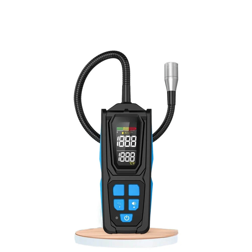 HD02 Digital Gas Leak Detector For R22 R32 R134a With 270mm Flexible Hose Triple Alarm HVAC Repair Testing Tool Accessory
HD02 Digital Gas Leak Detector For R22 R32 R134a With 270mm Flexible Hose Triple Alarm HVAC Repair Testing Tool Accessory