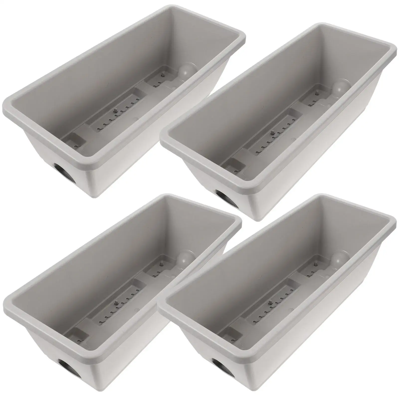 4 Sets Plant Household Window Frame Pot Pots for Garden Flower Planting Light Grey Holder Supply
4 Sets Plant Household Window Frame Pot Pots for Garden Flower Planting Light Grey Holder Supply