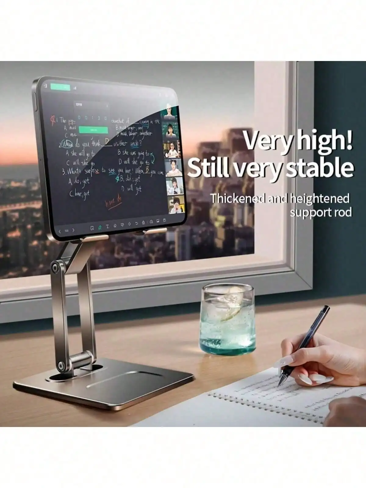 Adjustable Rotating Foldable Tablet Stand - Universal Stand, Fits Pro 12.9/11", Air/Mini, Apple 15/14/13" Phones, Tablets - Sturdy Aluminum Alloy Material
Adjustable Rotating Foldable Tablet Stand - Universal Stand, Fits Pro 12.9/11", Air/Mini, Apple 15/14/13" Phones, Tablets - Sturdy Aluminum Alloy Material