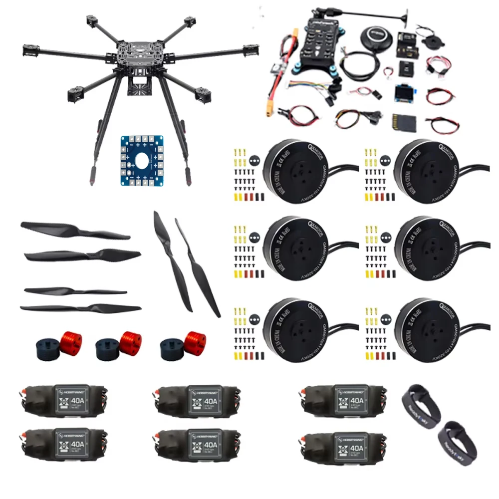 X-Rotor ZD850 Набор 850 мм шестиротор Полностью карбоновая рама 5010 380 кВ Двигатель 40 А ESC APM2.8 / Pixhawk 2.4.8 Flight Comtrol
X-Rotor ZD850 Набор 850 мм шестиротор Полностью карбоновая рама 5010 380 кВ Двигатель 40 А ESC APM2.8 / Pixhawk 2.4.8 Flight Comtrol