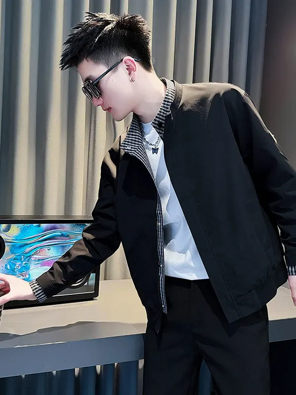 Мужская куртка с воротником-стойкой, весенне-осенняя искусственная двухсекционная верхняя одежда, повседневная одежда из полиэстера, длинная застежка-молния све
Мужская куртка с воротником-стойкой, весенне-осенняя искусственная двухсекционная верхняя одежда, повседневная одежда из полиэстера, длинная застежка-молния све