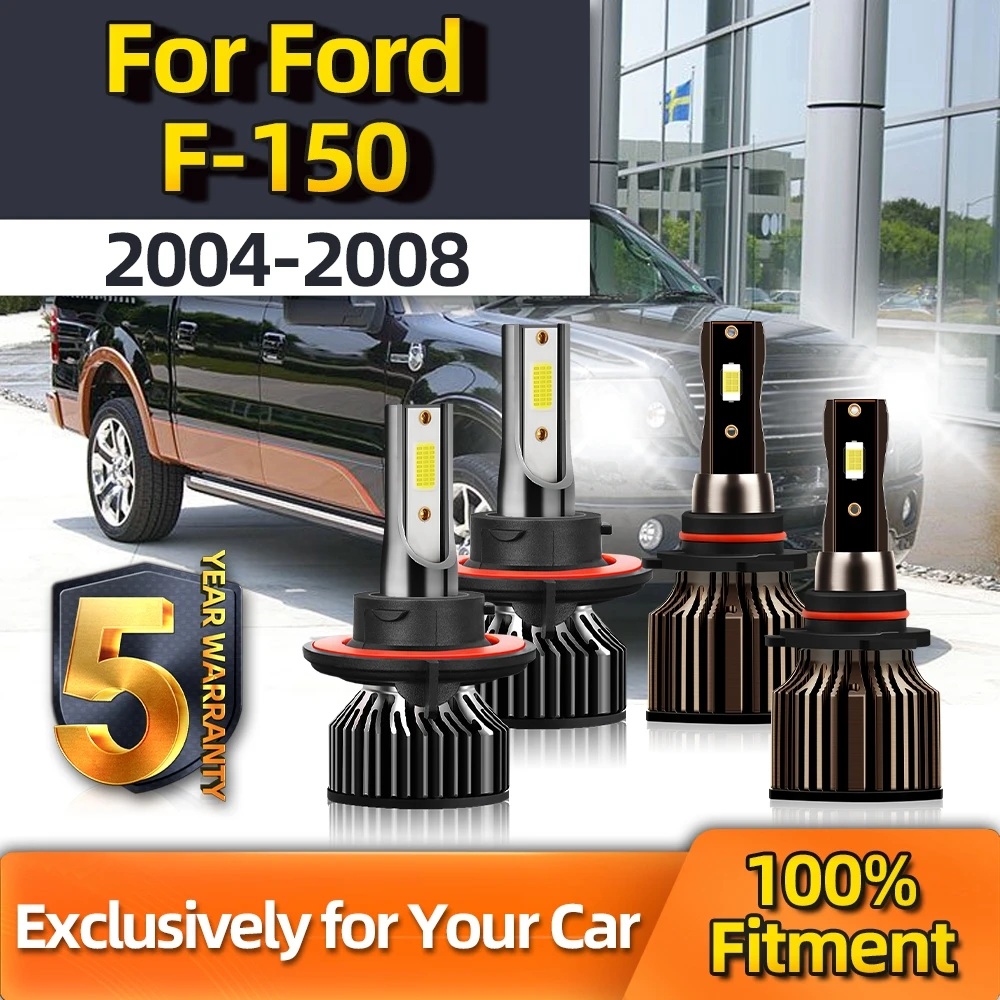 TEENRAM Plug-N-Play Bulbs 4x LED Headlight Low High 9140 Fog Lamp H13 20000LM Led For Ford F-150 2004 2005 2006 2007 2008
TEENRAM Plug-N-Play Bulbs 4x LED Headlight Low High 9140 Fog Lamp H13 20000LM Led For Ford F-150 2004 2005 2006 2007 2008