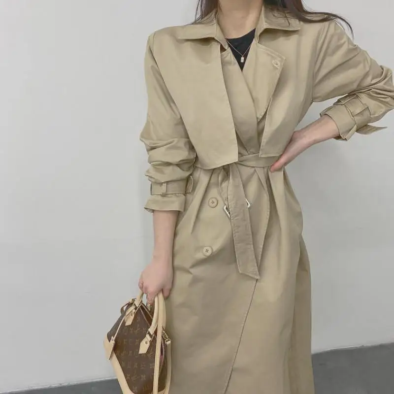 Trench Coat Women 2024 Autumn Winter Korean Single Breasted Casual Loose Long Sleeve Jacket Coats Khaki Outerwear Female
Trench Coat Women 2024 Autumn Winter Korean Single Breasted Casual Loose Long Sleeve Jacket Coats Khaki Outerwear Female