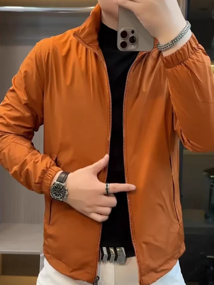 New Men's Outdoor Casual Fashion Jacket Stand Collar Spring Summer Slim Fit Antibacterial Long Sleeve Zipper Closure Coat
New Men's Outdoor Casual Fashion Jacket Stand Collar Spring Summer Slim Fit Antibacterial Long Sleeve Zipper Closure Coat