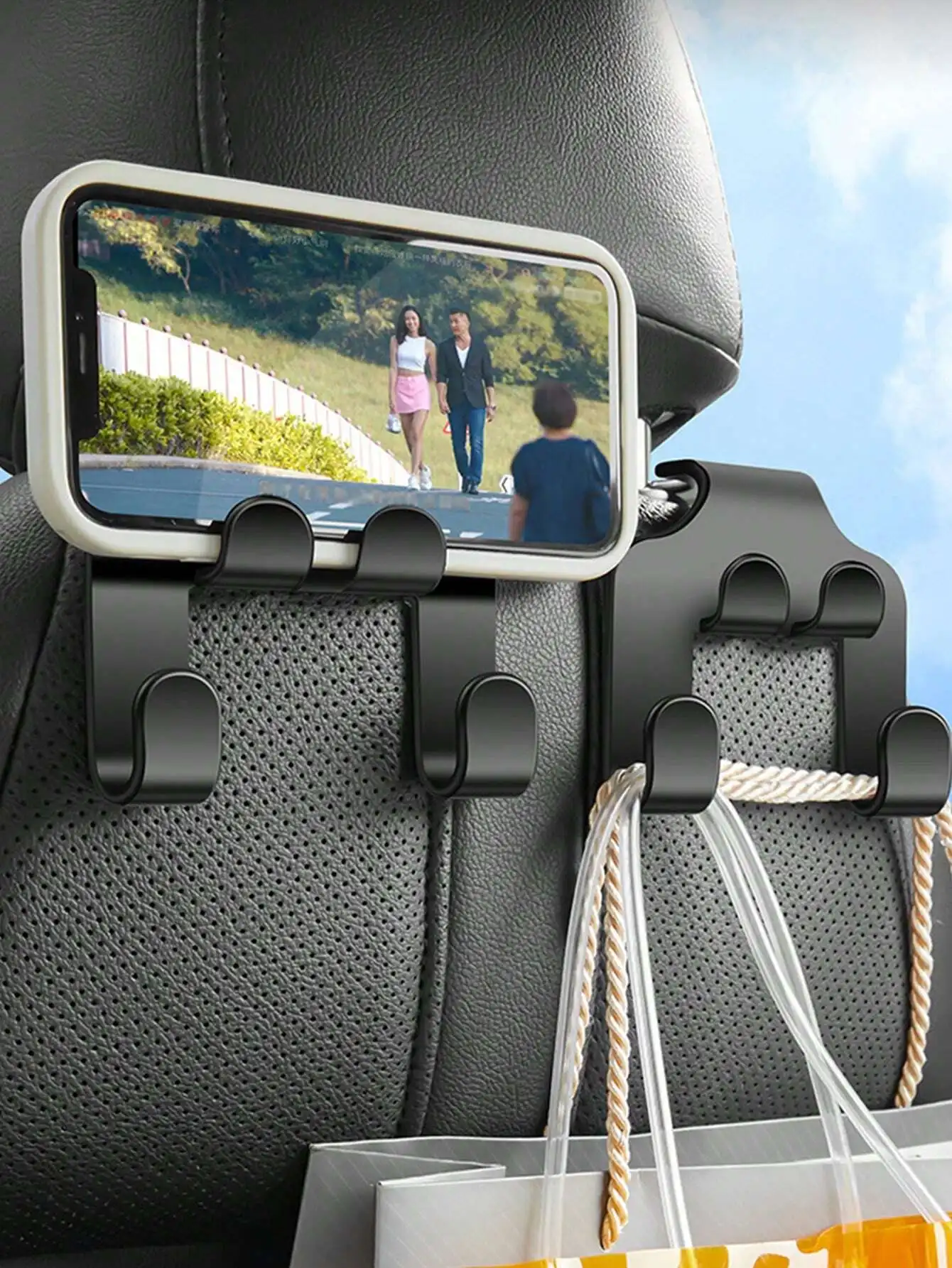 Universal Auto Seat Headrest Hook Storage Hanger Car Vehicle Back Seat Organizer Holder Car Mobile Phone Holder Car Interior Accessories Sun Travel Cool
Universal Auto Seat Headrest Hook Storage Hanger Car Vehicle Back Seat Organizer Holder Car Mobile Phone Holder Car Interior Accessories Sun Travel Cool