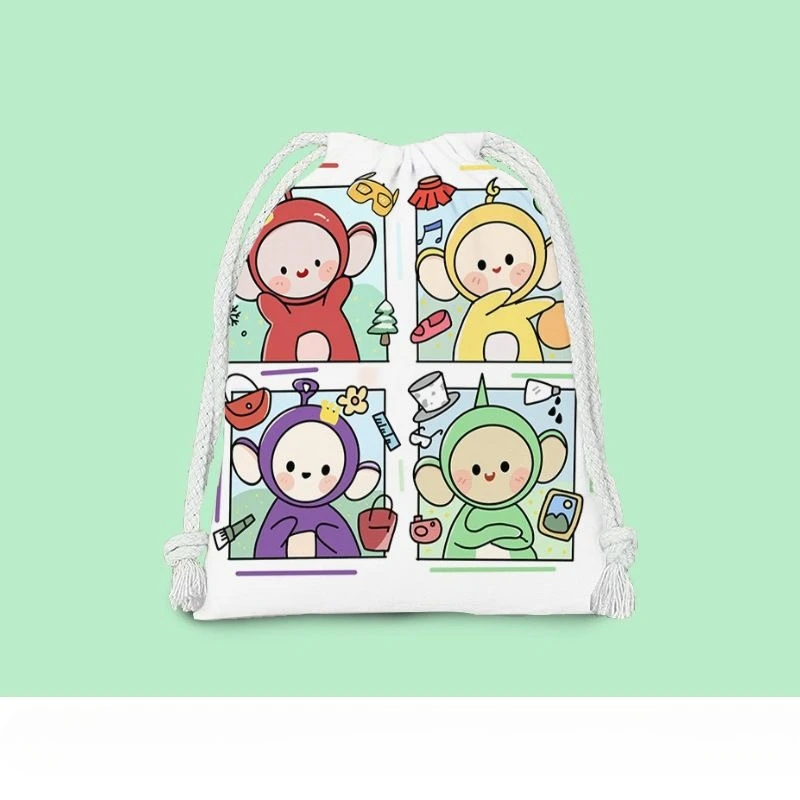 HOT Anime Teletubbiess Cartoon Print Drawstring Pouch Cute Student Large Capacity Storage Bag Drawstring Bag Birthday Gift
HOT Anime Teletubbiess Cartoon Print Drawstring Pouch Cute Student Large Capacity Storage Bag Drawstring Bag Birthday Gift