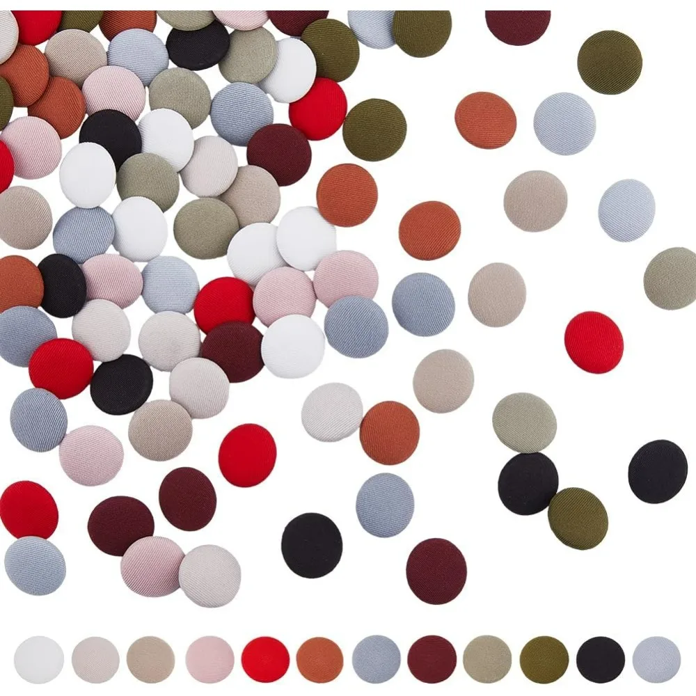 96Pcs 12 Colors Fabric Cloth Covered Buttons with Alloy Shank 19mm Round Cloth Buttons Buttons 1-Hole Sewing Fabric Cloth
96Pcs 12 Colors Fabric Cloth Covered Buttons with Alloy Shank 19mm Round Cloth Buttons Buttons 1-Hole Sewing Fabric Cloth