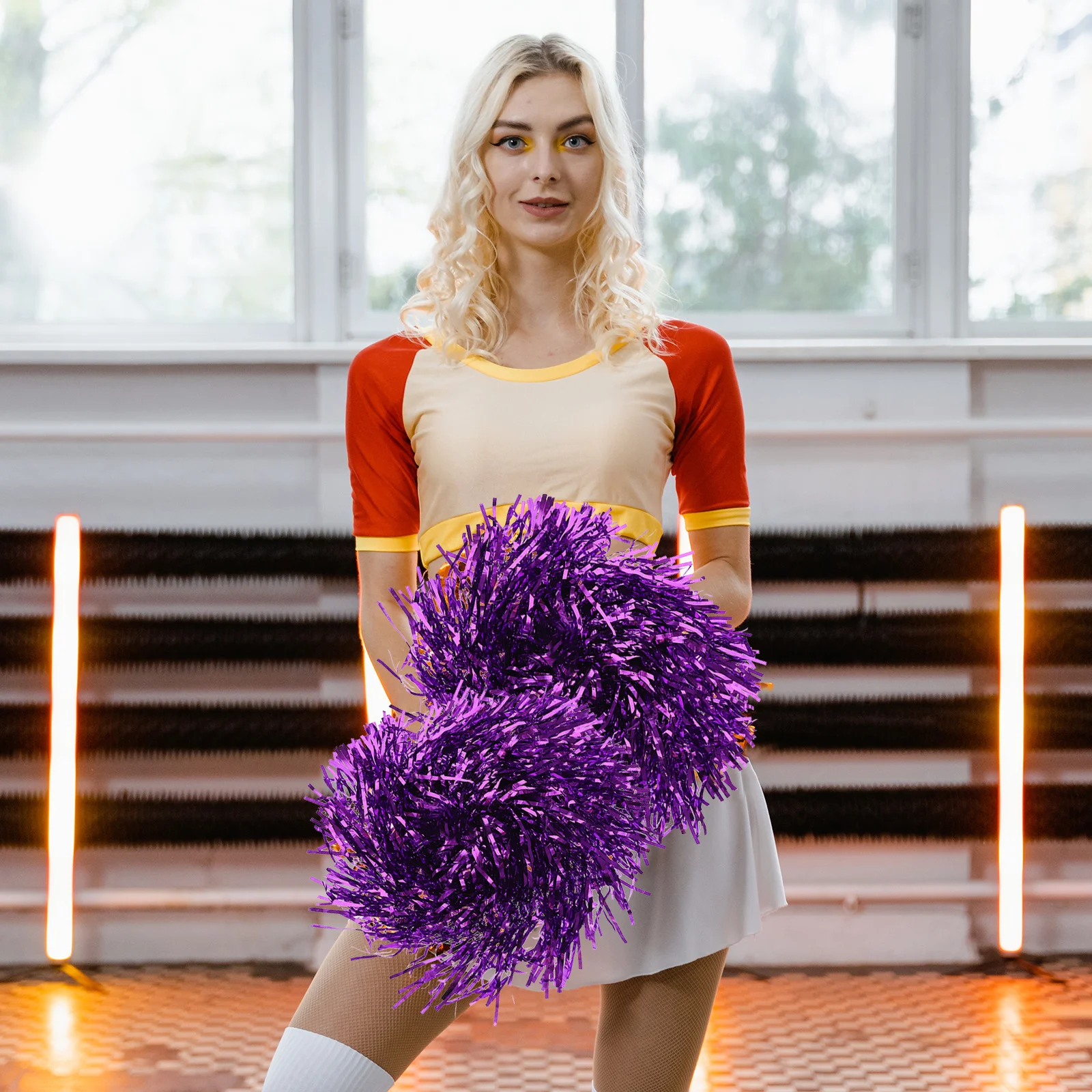 16pcs Cheerleading Pom Poms Cheering Hand Flowers Durable Reusable For Sports Dance Competition Team Cheerleading Accessories
16pcs Cheerleading Pom Poms Cheering Hand Flowers Durable Reusable For Sports Dance Competition Team Cheerleading Accessories