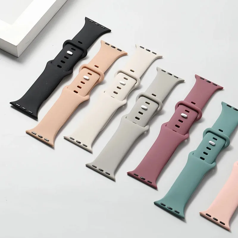 Silicone Strap For Apple Watch Band 40mm 44mm 45mm 41mm 42-46mm sport wrist correa iwatch series 10 8 7 se 4 5 6 9 ultra 2 49mm
Silicone Strap For Apple Watch Band 40mm 44mm 45mm 41mm 42-46mm sport wrist correa iwatch series 10 8 7 se 4 5 6 9 ultra 2 49mm
