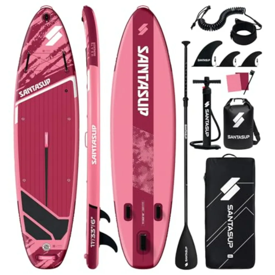 Inflatable Stand Up Paddle Board for adults and youth of all skill levels, PVC material, blue, anti-slip EVA deck, 10'6/11' wid
Inflatable Stand Up Paddle Board for adults and youth of all skill levels, PVC material, blue, anti-slip EVA deck, 10'6/11' wid