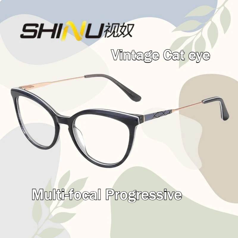 Women Prescription glasses vintage cat eye glasses presbyopia reading galsses multifocal lenses spectacle frames women custom
Women Prescription glasses vintage cat eye glasses presbyopia reading galsses multifocal lenses spectacle frames women custom