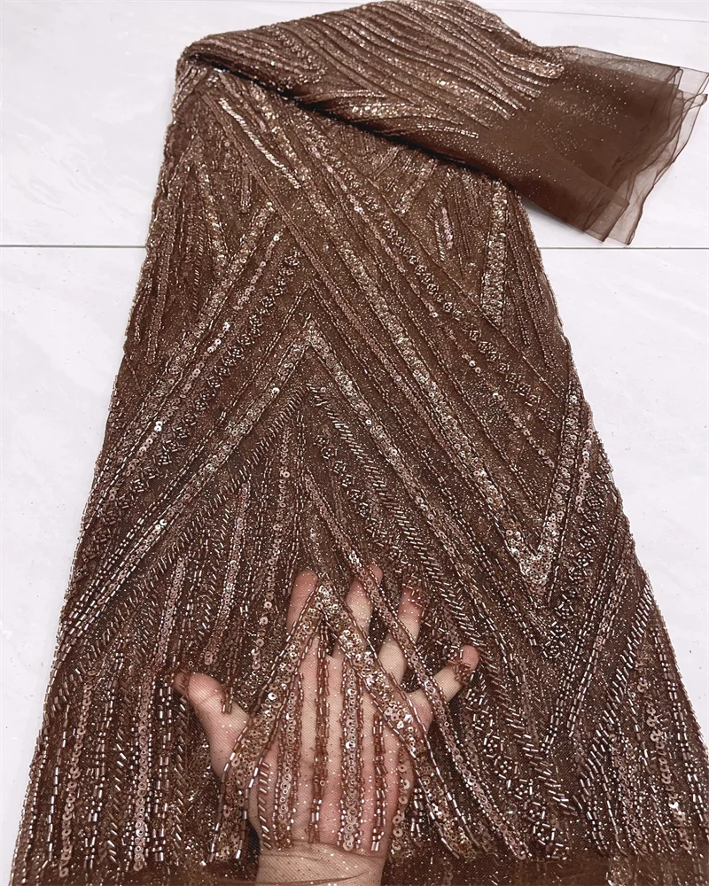 Orange Luxury African Sequins Lace Fabric 2024 High Quality French Nigerian Groom Beaded Lace Fabric For Sewing DressFJ68
Orange Luxury African Sequins Lace Fabric 2024 High Quality French Nigerian Groom Beaded Lace Fabric For Sewing DressFJ68