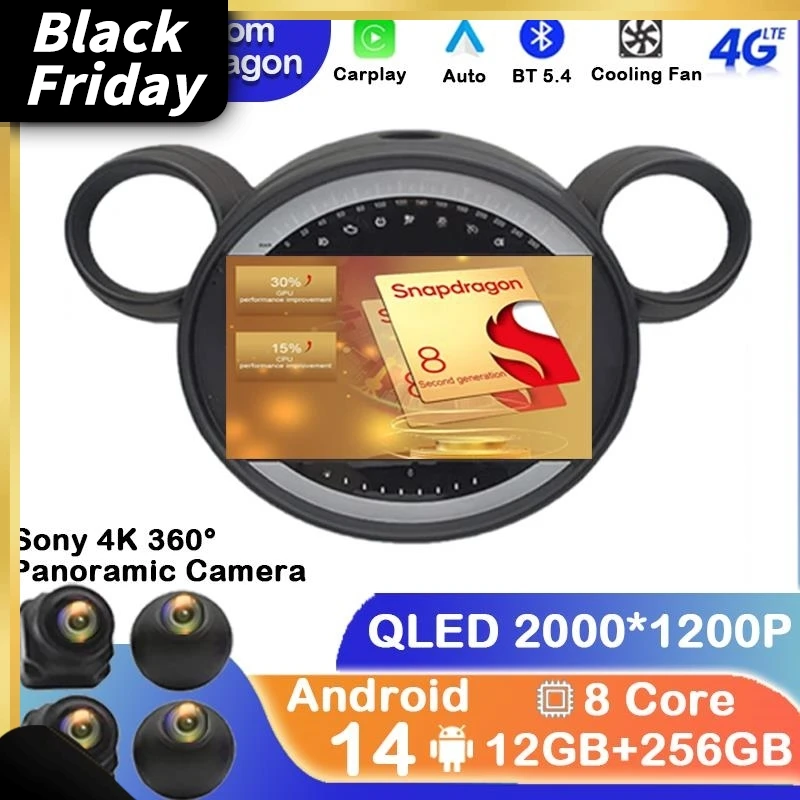 Android 14 For BMW MINI Paceman Countryman R56 R60 2007-2014 Car Radio Multimedia Video Player Android auto wireless adapter
Android 14 For BMW MINI Paceman Countryman R56 R60 2007-2014 Car Radio Multimedia Video Player Android auto wireless adapter