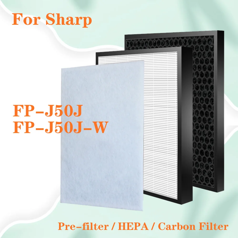 Replacement HEPA Filter and Carbon Filter for Sharp air purifier FP-J50J FP-J50J-W FPJ50JW
Replacement HEPA Filter and Carbon Filter for Sharp air purifier FP-J50J FP-J50J-W FPJ50JW