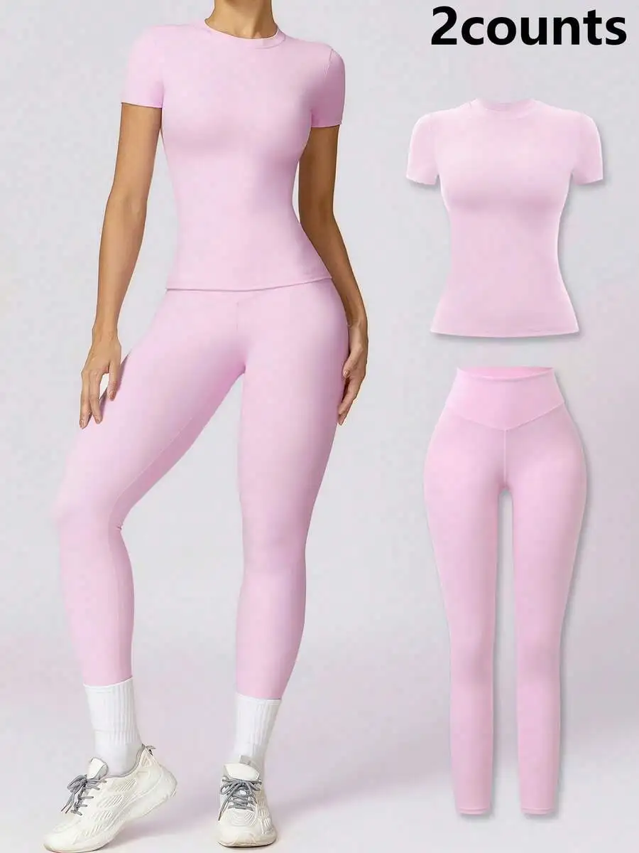 2 Piece Women Solid Crop Top High Waist Biker Pants Set Sporty Breathable Gym Workout Tracksuit
2 Piece Women Solid Crop Top High Waist Biker Pants Set Sporty Breathable Gym Workout Tracksuit